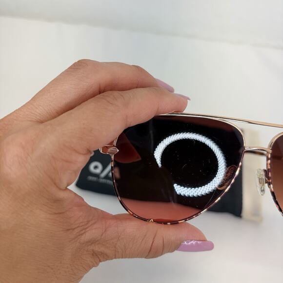 Quay Australia High Key 126 Aviator Sunglasses Brown Lens Cat3 + original case main image 7